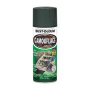 Rust-Oleum Rust-Oleum Specialty Flat Deep Forest Green Camouflage Spray Paint 12 oz 1919830